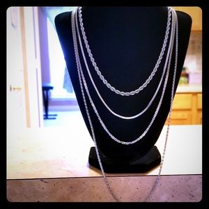 GM Stainless Steel Chain Necklace Set